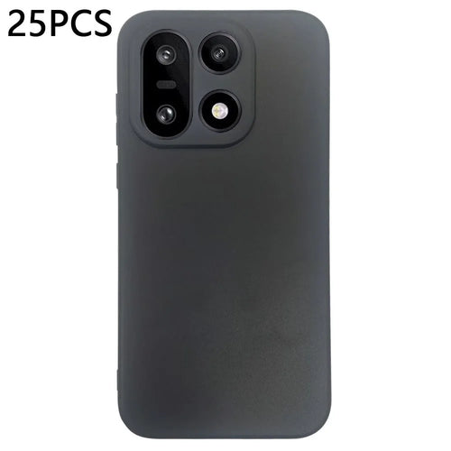 25Pcs For OnePlus 15 5G Case 1.2mm TPU Matte Phone Cover - Black - 1