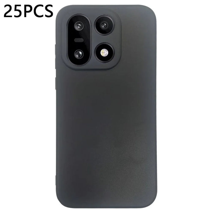 25Pcs For OnePlus 15 5G Case 1.2mm TPU Matte Phone Cover - Black - 1