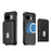 For Google Pixel 9a Magnetic Case Detachable Card Slot Kickstand Leather + TPU Phone Cover - Black - 2
