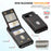 For Google Pixel 9a Magnetic Case Detachable Card Slot Kickstand Leather + TPU Phone Cover - Black - 3