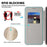 For Samsung Galaxy S25 FE Magnetic Case RFID Blocking Leather Wallet Cover with Rotating Ring Kickstand - Titanium Grey - 5