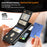 For Samsung Galaxy S24 FE Magnetic Case Detachable Card Slot Kickstand Leather + TPU Phone Cover - Black - 4