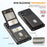 For Samsung Galaxy S23 FE Magnetic Case Detachable Card Slot Kickstand Leather + TPU Phone Cover - Black - 3