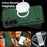 For Samsung Galaxy S25 FE Magnetic Case with Folded Kickstand PC Silicone Leather Phone Back Cover - Blackish Green - 3