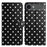 For iPhone Air Leather Case Polka Dot Pattern Wallet Stand Folio Phone Cover - Black - 1