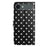 For iPhone Air Leather Case Polka Dot Pattern Wallet Stand Folio Phone Cover - Black - 2
