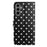 For Samsung Galaxy S25 Leather Case Polka Dot Pattern Wallet Stand Folio Phone Cover - Black - 2