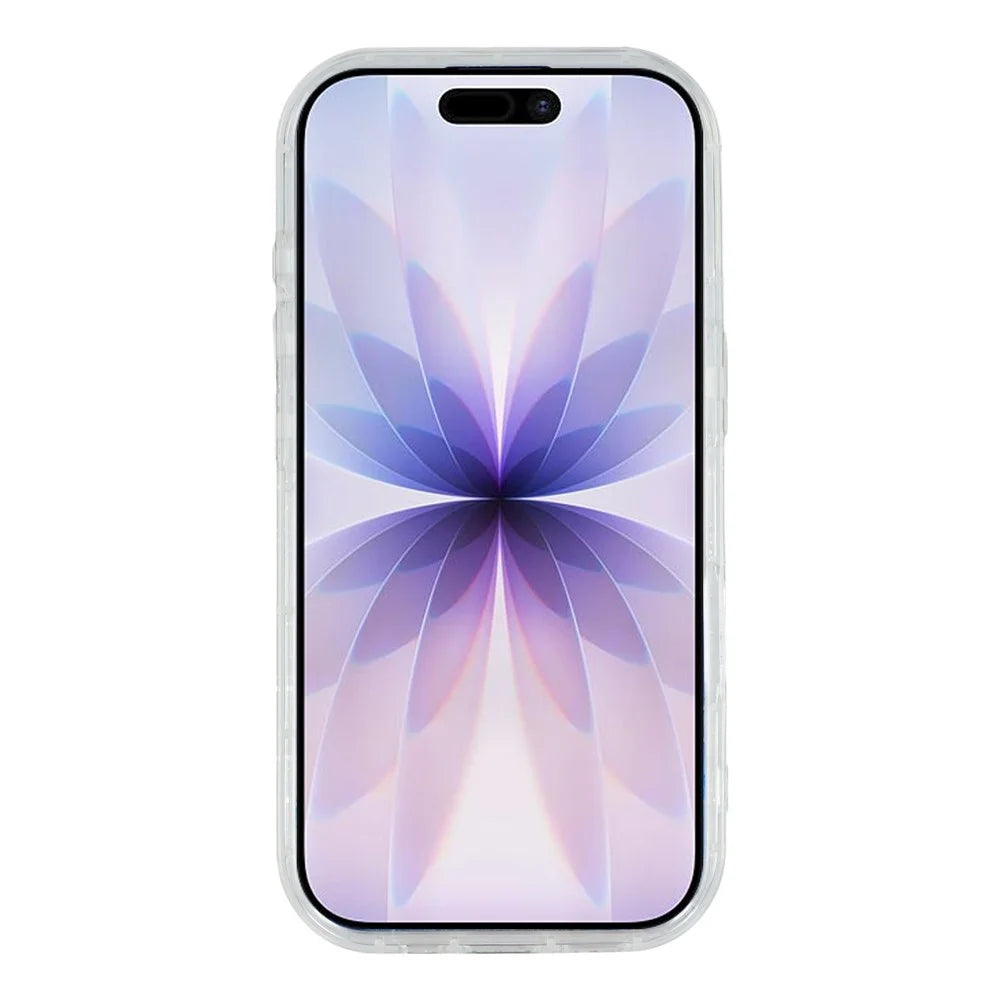 For iPhone 17 Case Glitter Epoxy Soft TPU Clear Back Cover - Pink - 2