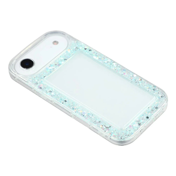 For iPhone Air Case Glitter Epoxy Soft TPU Clear Back Cover - Green - 4