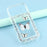 For iPhone 17 Pro Max Case DIY Butterfly Glitter Epoxy Soft TPU Phone Back Cover - White - 6
