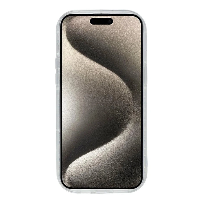 For iPhone 15 Pro Case DIY Butterfly Glitter Epoxy Soft TPU Phone Back Cover - Black - 2