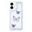 For Samsung Galaxy A05 4G Case DIY Butterfly Glitter Epoxy Soft TPU Phone Back Cover - Purple - 1