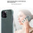For iPhone 16 Pro Case Compatible with MagSafe Nappa Texture Genuine Cow Leather + PC Phone Cover - Dark Green - 3