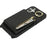 For iPhone 16 Plus Case Card Bag Ring Holder Litchi Texture Leather+TPU Phone Cover with Long Strap - Black - 4