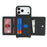 For iPhone 18 Pro Max / 17 Pro Max Case Card Bag Ring Holder Litchi Texture Leather+TPU Phone Cover with Long Strap - Black - 2