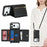 For iPhone 18 Pro Max / 17 Pro Max Case Card Bag Ring Holder Litchi Texture Leather+TPU Phone Cover with Long Strap - Black - 6