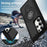For Samsung Galaxy S25 Ultra Case Kickstand PC + TPU Phone Back Cover Car Mount Compatible - Black - 6