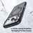 ROCK For iPhone 17 Pro Magnetic Case Compatible with MagSafe Skin-Touch PC + TPU Phone Cover - Black - 4