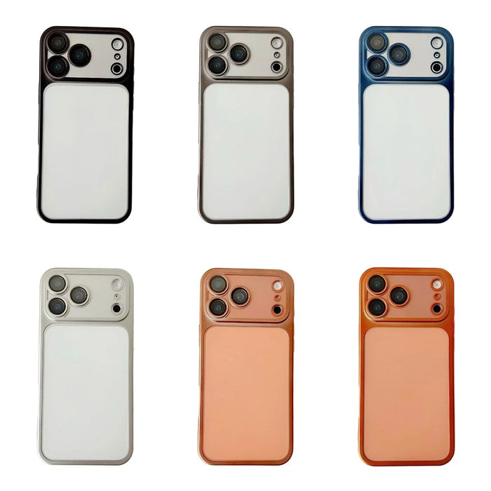 For iPhone 17 Pro Max Case Matte Anti Drop TPU + PC Phone Back Cover - Orange - 5