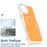 For iPhone 15 Case Compatible with MagSafe Electroplated Acrylic TPU Phone Back Cover - Orange - 5