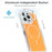 For iPhone 15 Pro Case Compatible with MagSafe Electroplated Acrylic TPU Phone Back Cover - Orange - 2