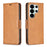 For Samsung Galaxy S26 Ultra Case Shockproof PU Leather Cover with Wallet Card Slots - Yellow - 1