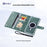 VILI GVB-C Series for iPhone 17 Pro Case Compatible with MagSafe RFID Blocking Detachable Leather Phone Cover - Green - 5