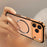 For iPhone 17 Pro Max Case Compatible with MagSafe Aluminium Alloy PC Matte Phone Cover Pop-Up Snap Lock - Orange - 7