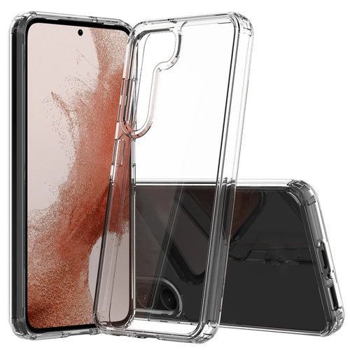 For Samsung Galaxy S23 Drop Resistant Acrylic + TPU Cellphone Case Anti-yellowing Clear Phone Cover - Transparent - 1