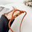 For iPhone Air Case Compatible with MagSafe Electroplating Edge TPU Phone Cover with Shoulder Strap - Orange - 4