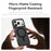 ROCK For iPhone 17 Pro Max Case Compatible with MagSafe Metal Lens Frame TPU + PC Matte Phone Cover - Black - 3