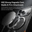 ROCK For iPhone 17 Pro Max Case Compatible with MagSafe Metal Lens Frame TPU + PC Matte Phone Cover - Black - 5