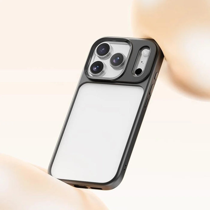 ROCK For iPhone 17 Pro Max Clear Phone Case PC + TPU Shockproof Back Cover - Black - 5