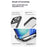 ROCK For iPhone 17 Pro Max Clear Phone Case PC + TPU Shockproof Back Cover - Black - 7