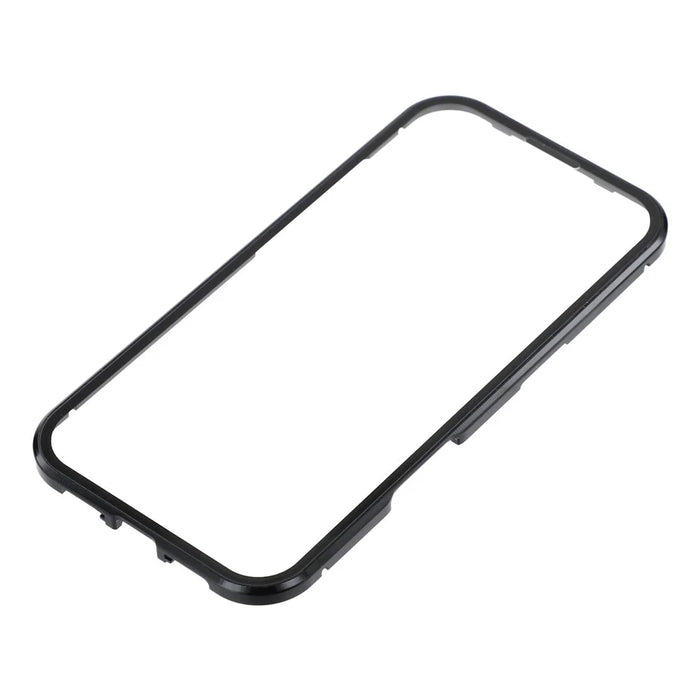For iPhone 17 Pro Case Double Sides Tempered Glass Phone Cover Compatible with MagSafe Full Protector - Black - 5