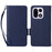 For OnePlus 15 5G Case Litchi Texture Wallet Leather Phone Cover with Wrist Strap - Dark Blue - 1