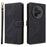 For TCL NxtPaper 60 Ultra 5G Case Wallet RFID Blocking PU Leather Phone Cover Stand with Strap - Black - 1
