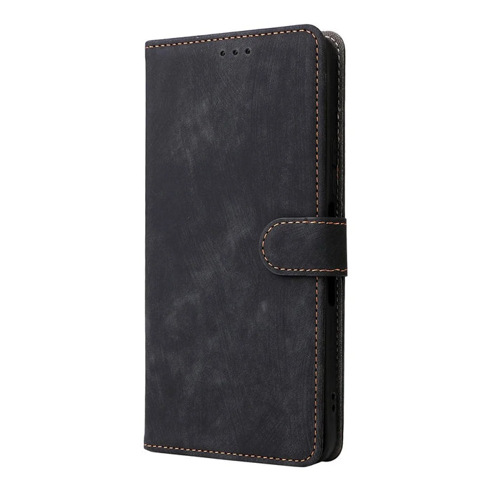 For TCL NxtPaper 60 Ultra 5G Case Wallet RFID Blocking PU Leather Phone Cover Stand with Strap - Black - 6