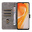 For Cubot P90 Case Wallet RFID Blocking PU Leather Phone Cover Stand with Strap - Blue - 2