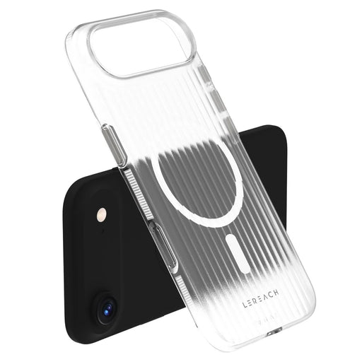 LEREACH TOC Series for iPhone Air Case Flowing Grid PC Phone Cover Compatible with MagSafe - White - 2