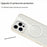 For iPhone 16 Pro Max Case Compatible with MagSafe TPU + Acrylic Clear Phone Back Cover - White - 4