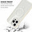 For iPhone 16 Pro Max Case Compatible with MagSafe TPU + Acrylic Clear Phone Back Cover - White - 5