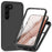 For Samsung Galaxy S23 PC + TPU Anti-drop Case Full Protection Phone Cover with PET Screen Protector - Black - 1