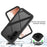For Samsung Galaxy S23 PC + TPU Anti-drop Case Full Protection Phone Cover with PET Screen Protector - Black - 4