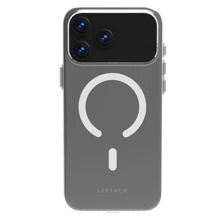 LEREACH TOC Series for iPhone 17 Pro Case Flowing Grid PC Phone Cover Compatible with MagSafe - White - 3