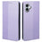 For iPhone 17 Case Four Leaf Clover Leather Flip Phone Cover Stand Wallet - Light Purple - 1
