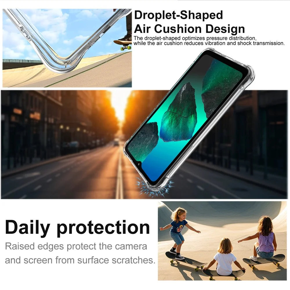 IMAK Clear Case for HMD Key 4G / Aura 2 / Arc 4G Airbag Shockproof Protection TPU Phone Cover - 3