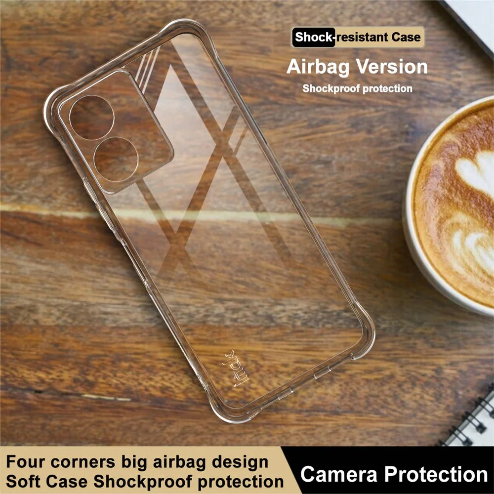 IMAK Clear Case for HMD Key 4G / Aura 2 / Arc 4G Airbag Shockproof Protection TPU Phone Cover - 6