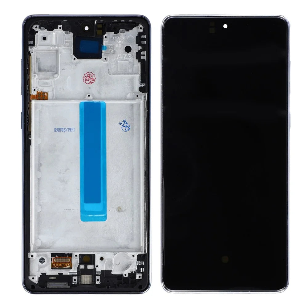 For Samsung Galaxy A73 5G A736 6.67 inch Grade C OLED Screen and Digitizer Assembly Replacement Part (Without Logo) - Grey - 1