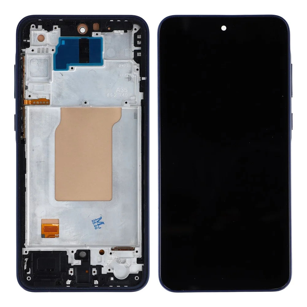 For Samsung Galaxy A35 5G A356 Grade C LCD Screen and Digitizer Assembly + Frame (In-Cell Technology) (Without Logo) - 1